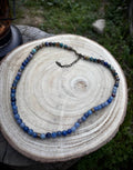 Elegant Blue Aventurine beaded necklace
