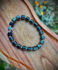 Men’s Hematite bracelet with cross