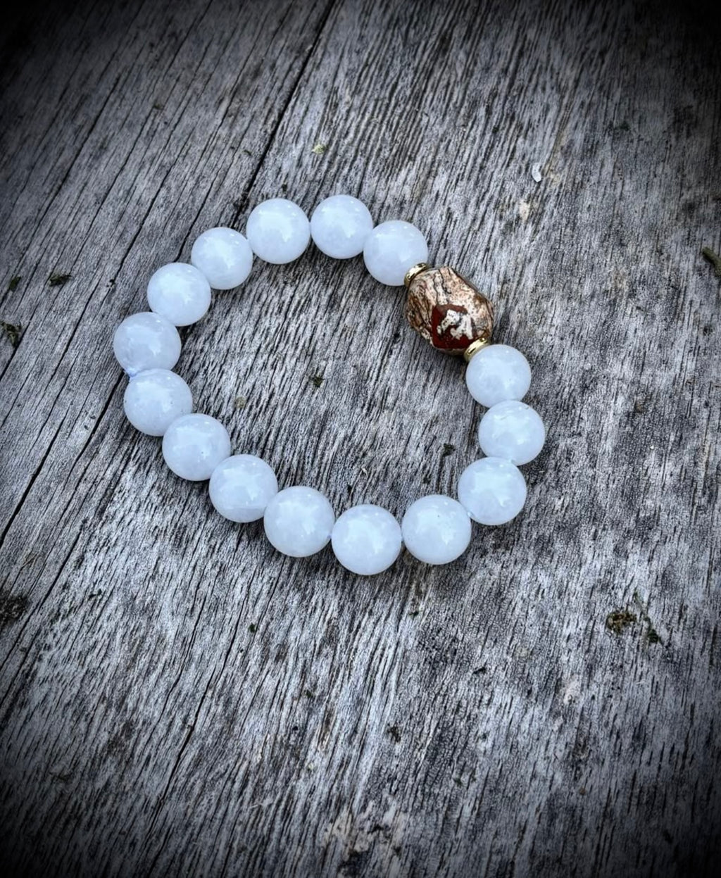 Men’s white marble bracelet