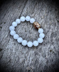 Men’s white marble bracelet