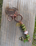 Green mushroom keychain