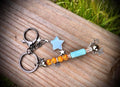 Opalite star keychain