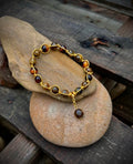 Ringed tiger eyes bracelet