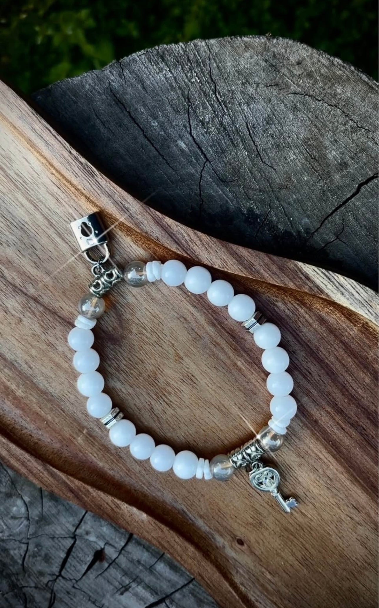Lock and key Jade bracelet