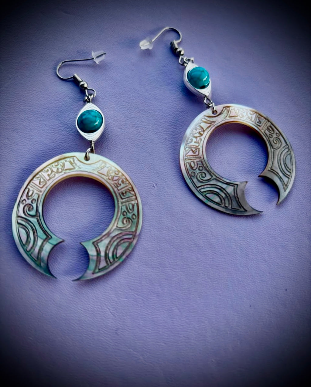 Polynesian totem earrings