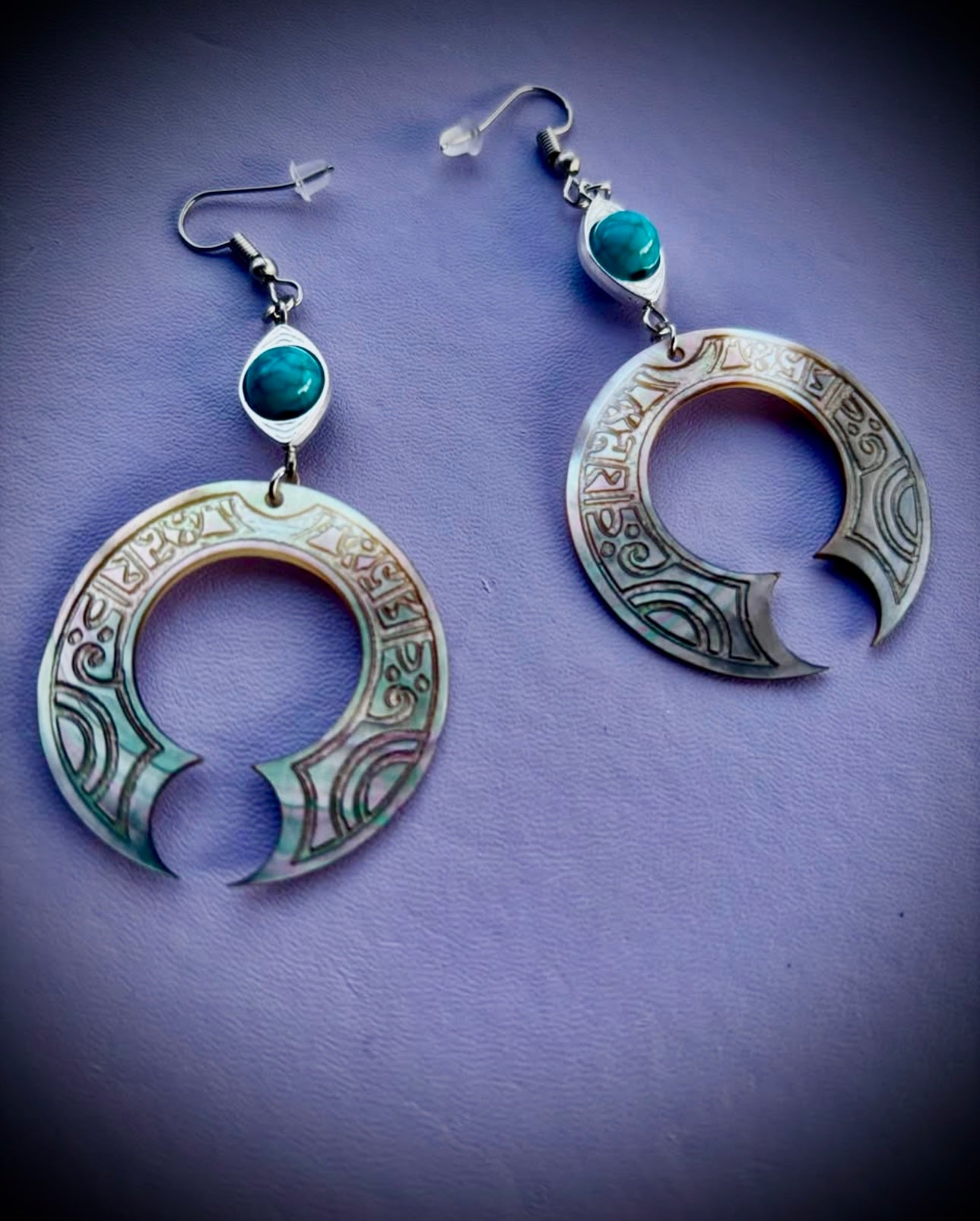 Polynesian totem earrings