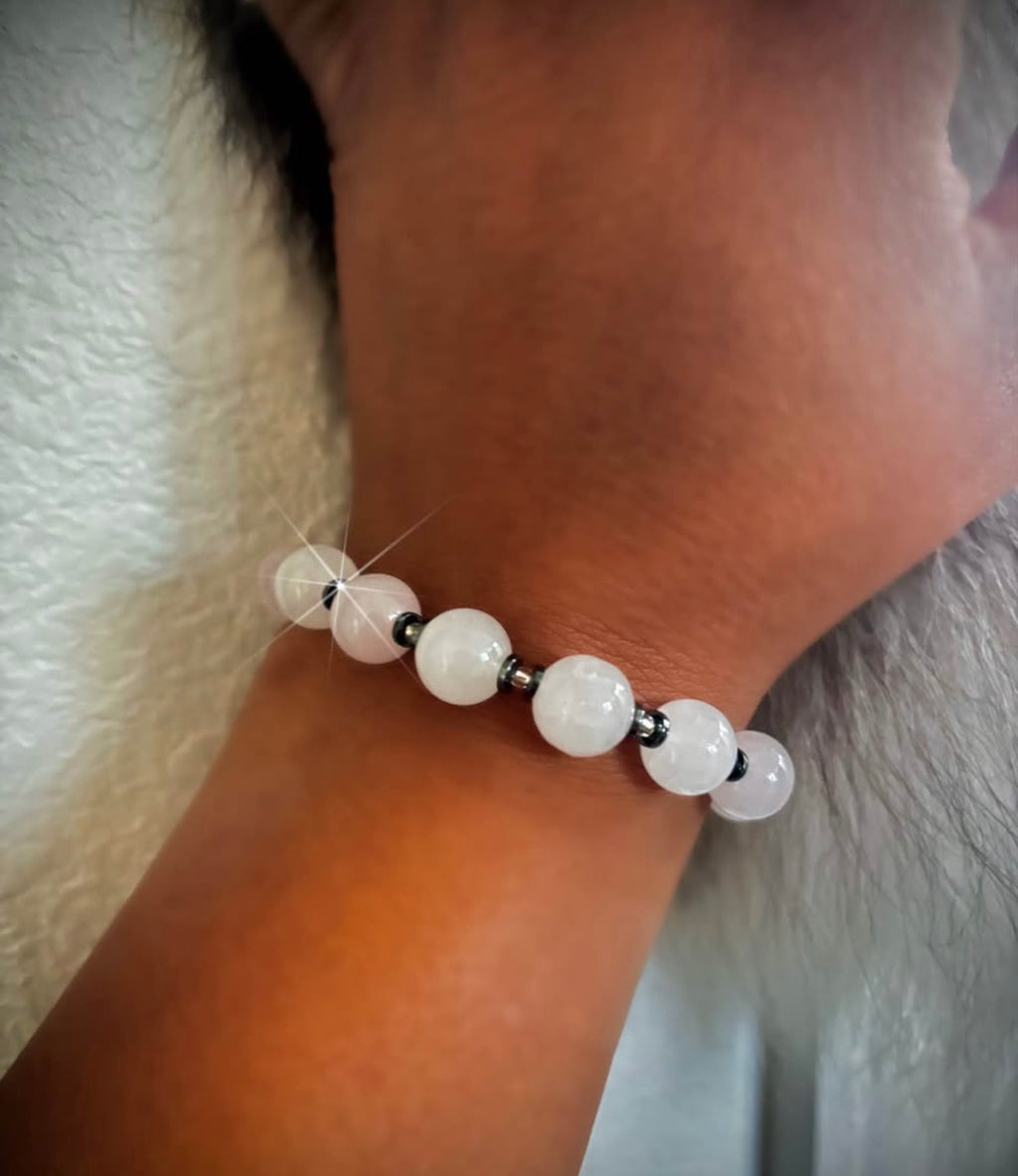 Rose Quartz & Hematite Bracelet